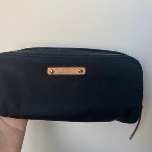 Kate spade black makeup pouch